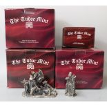 Four Tudor Mint Myth and Magic figures in boxes