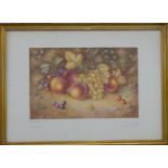 Royal Worcester limited edition H Ayrton print of fruit, 37 x 52cm