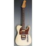 Hohner Arbor series electric lead / rhythm guitar in ivory pearl finish with faux tortoiseshell