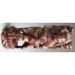 Chinese carved hardwood figure, H 37cm
