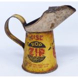 1920's/early 1930's  'Use ROP ZIP, aeroplane quality oil for the everyday car' one pint oil can with