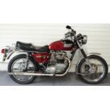 1973 Triumph Bonneville 750cc twin motorcycle TGX 381M, with V5C, the previous owner was a keen