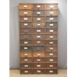 Amona office/shopfitting/haberdashery Stolzenberg oak filing cabinet with lift and slide fronts with