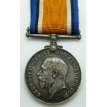 British Army WWI War Medal named to 1707 Pte J Smith Glosters/ Gloucestershire Regiment