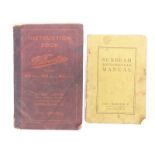 Circa 1927 Sunbeam motorcycle manual and a 1947 Velocette instruction book