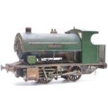 3 1/2 inch gauge 0-4-0 live steam saddle tank locomotive Hercules with twin outside cylinders,