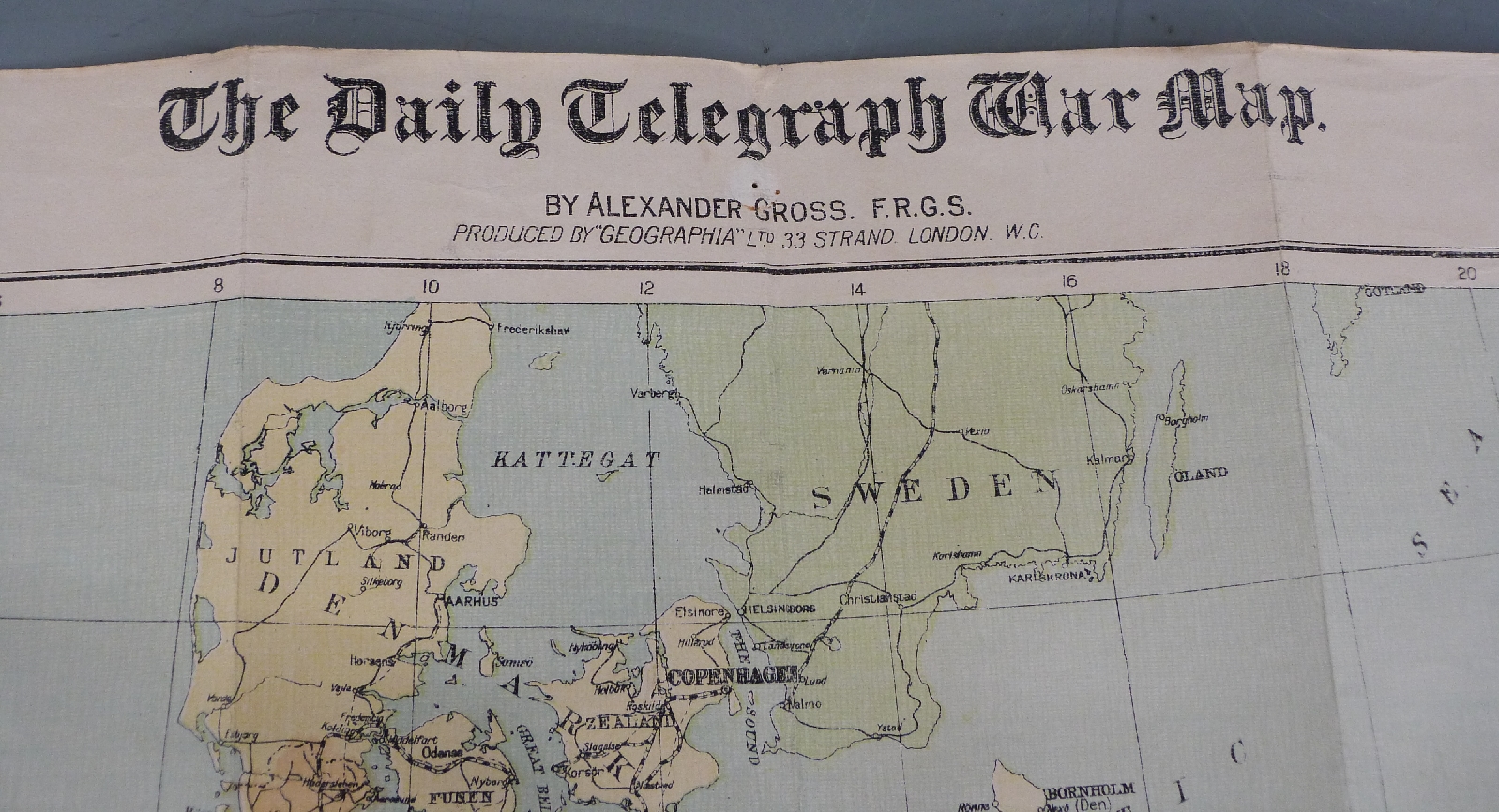 Daily Telegraph war map of Europe and Sir John French's Despatches - Image 2 of 7