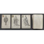 English playing card pack dealing with Kings and Queens and general knowledge. Black and white