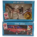 Sindy Range Rover, Gig and Horse and Washing Machine unit, all in original boxes together with a