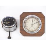Two Smiths vintage car clocks