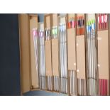 Nine boxes of mainly six anonymous archery arrows