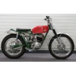 1969 Cotton 37A lightweight 250cc trial motorcycle with green painted frame, fully restored by the