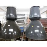 Two industrial/ shopfitting/ haberdasherySuperdry light fittings 68 x 52cm