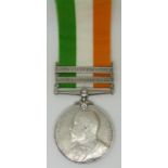 British Army King's South Africa Medal with clasps for South Africa 1901 & 1902 named to 4319 Cpl