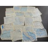 A large roll of silk aircrew escape maps of Europe
