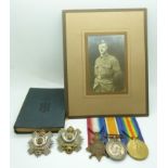 British Army WWI medals comprising 1914/1915 Star, War Medal and Victory Medal named to 2283 Sgt A