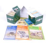 A large quantity of Classic Cars Collectors Cup cards and three Haynes manuals including BSA pre-