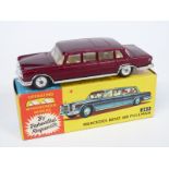 Corgi Toys diecast model Mercedes Benz 600 Pullman with maroon body, cream interior and operating