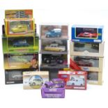 Fourteen Corgi and Corgi Classics diecast model vehicles including Only Fools And Horses, James Bond