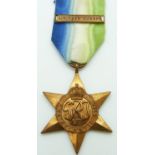 Royal Navy WWII Atlantic Star Medal with Air Crew Europe clasp