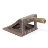 Bronze or brass vintage coach or similar wheel chock