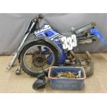 Circa 1990's Yamaha YZ motocross motorcycle project