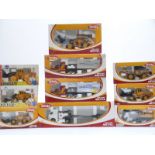 Ten Joal diecast model construction vehicles and vehicle sets, all in original boxes.