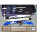 Yamaha Lamina glass high performance archery bow, arrows and accessories in Pro-Gold carry case