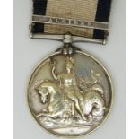 Royal Navy Naval General Service Medal (1847) with Algiers clasp named J May