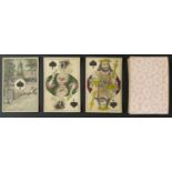 Anonymous maker, possibly C.L. Wust, Germany playing cards. XP pattern. Non standard double ended