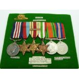 British Army WWII Royal Artillery medal group comprising the Military Medal, 1939/1945 Star,