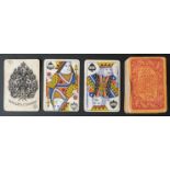 Woolley & Co, London playing cards. Standard double ended courts, round corners, Eureka indices (