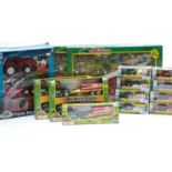 Fourteen model farm vehicles and vehicle sets including My Own Farm, Farm Playset etc, all in