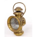 Ducellier veteran or early motor car lamp, height 35cm