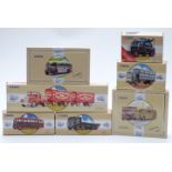 Seven Corgi diecast model commercial vehicles including Road Transport, Classics, Commercials,