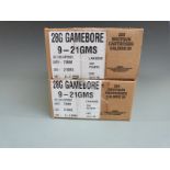 Five-hundred Gamebore 28 bore shotgun cartridges, sealed in original boxes PLEASE NOTE THAT A