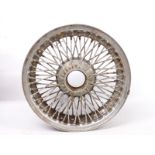 Believed E type Jaguar chrome 72 spoke wire wheel