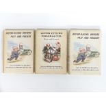 Three Sallon motoring and motorcycling caricature books