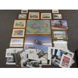 Collection of mainly USAAF and similar aviation prints and photographs including Robert Taylor,