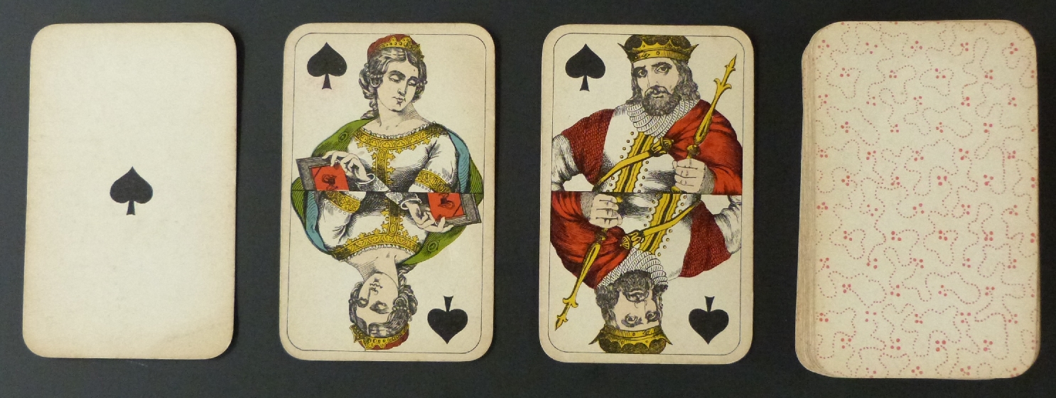 S. Salomon & Co, Copenhagen, Denmark playing cards. Standard double ended courts, round corners,