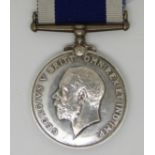 Royal Navy George V Long Service and Good Conduct Medal named to 94812 L A Anderson, HMS Medway