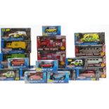 Twenty-one Teamsters model vehicles including Teamsters City, emergency vehicles, Cool Cruiser