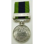 British Army India General Service Medal 1909 with claps for Burma 1930-32, named to 45766 Driver