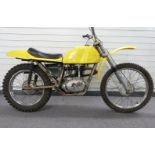 1972 Rickman Matisse petite frame motorcycle fitted with BSA C15 engine, with Rickman hubs