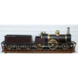 Victorian 8 inch gauge 2-4-0 live steam tender locomotive Empress dated 1871 below the name to