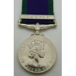 British Army General Service Medal (1962-2007) with clasp for Radfan, named to 23875449 TPR A S