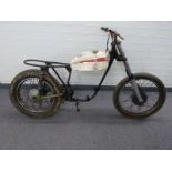 1969 Cotton 37A lightweight trail motorcycle project, no visible frame number