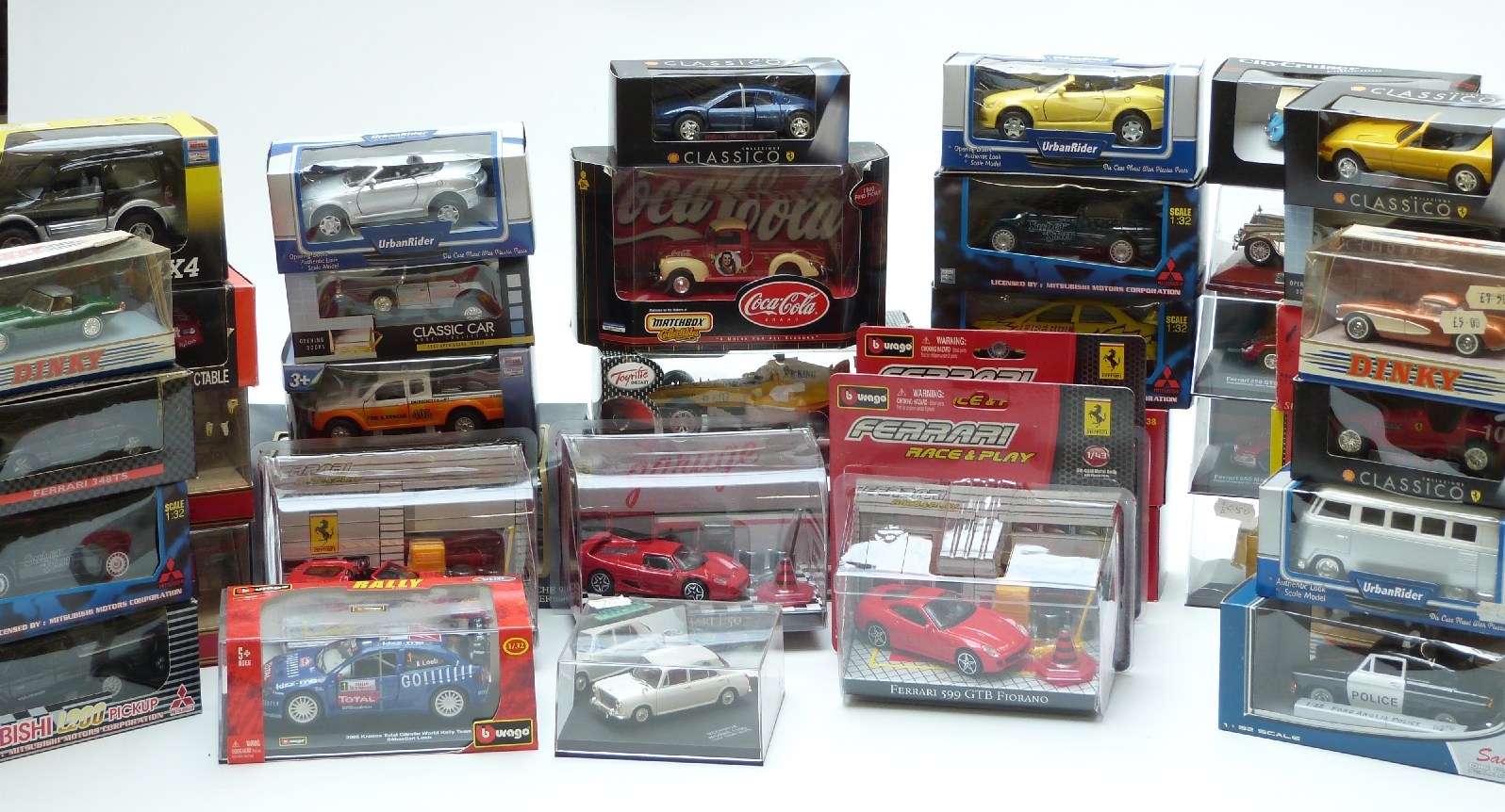 Forty-one Matchbox The Dinky Collection, Ferrari Race & Play, Classico and similar diecast model