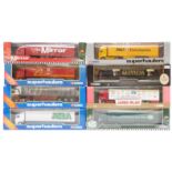 Eight Corgi Superhaulers and similar diecast model lorries comprising Guinness, United Glass,