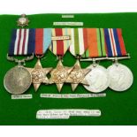 British Army WWII Royal Army Service Corps military medal group comprising Military Medal, 1939/1945